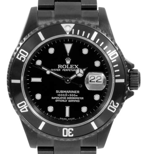 rolex pvd black